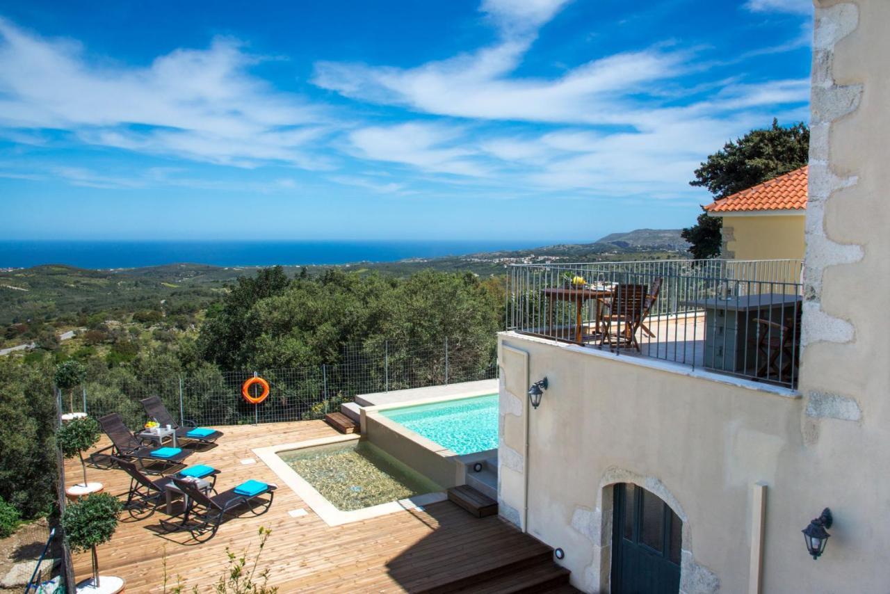 Villa Cretan View With Heated Swimming Pool Pátima Exterior foto